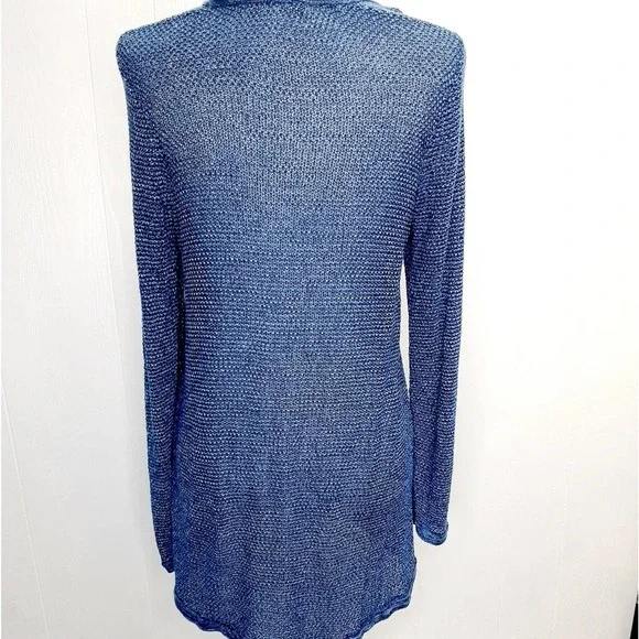 Foxcroft Knit Blue‎ Cardigan Medium - Picture 3 of 6